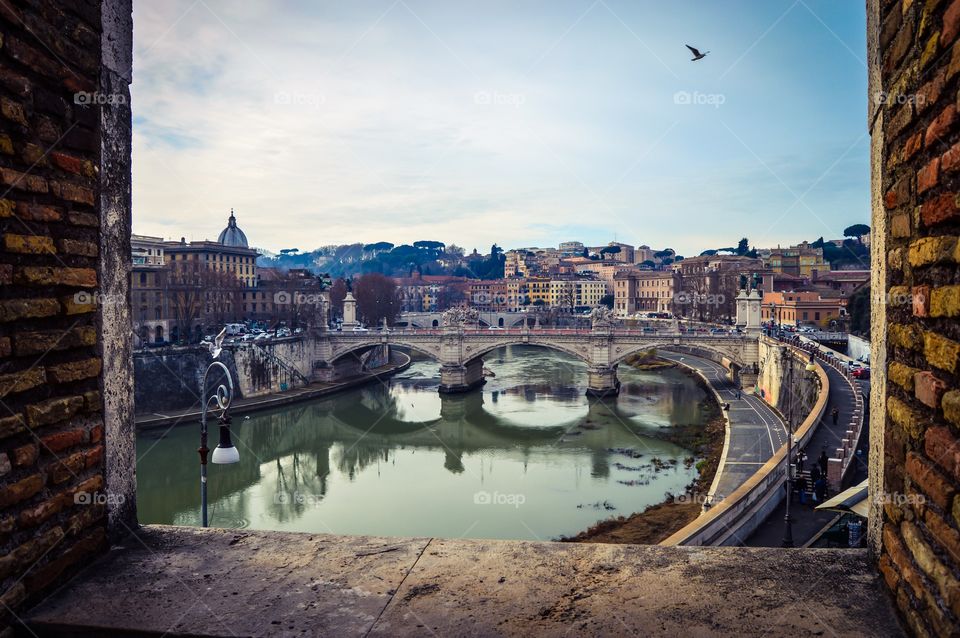 Vittorio Emanuele II Bridge, Rome, Italy