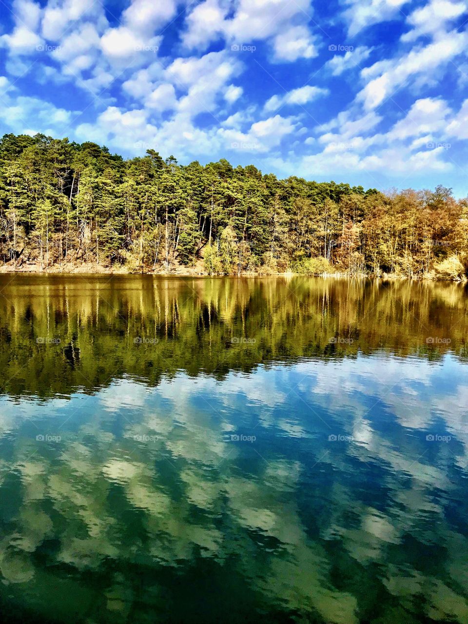Reflection of sky & lake