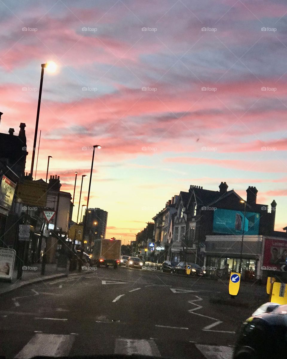 Sunset in Croydon 