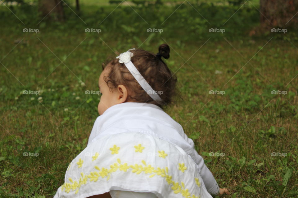 Baby crawling 