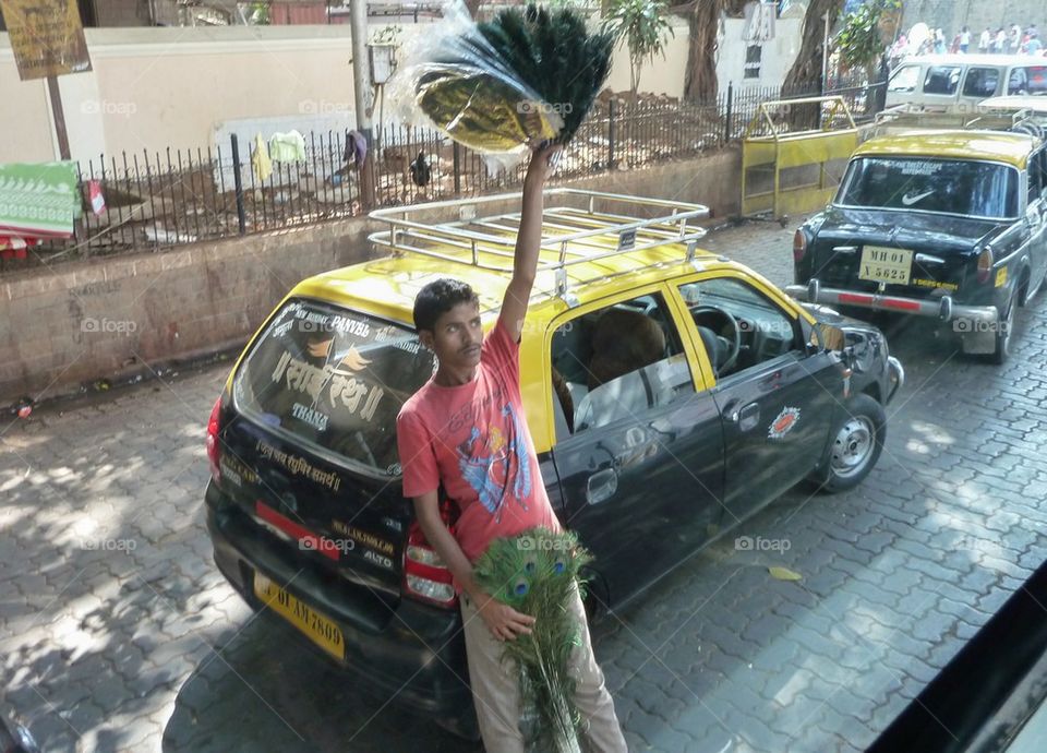 selling things to tourists