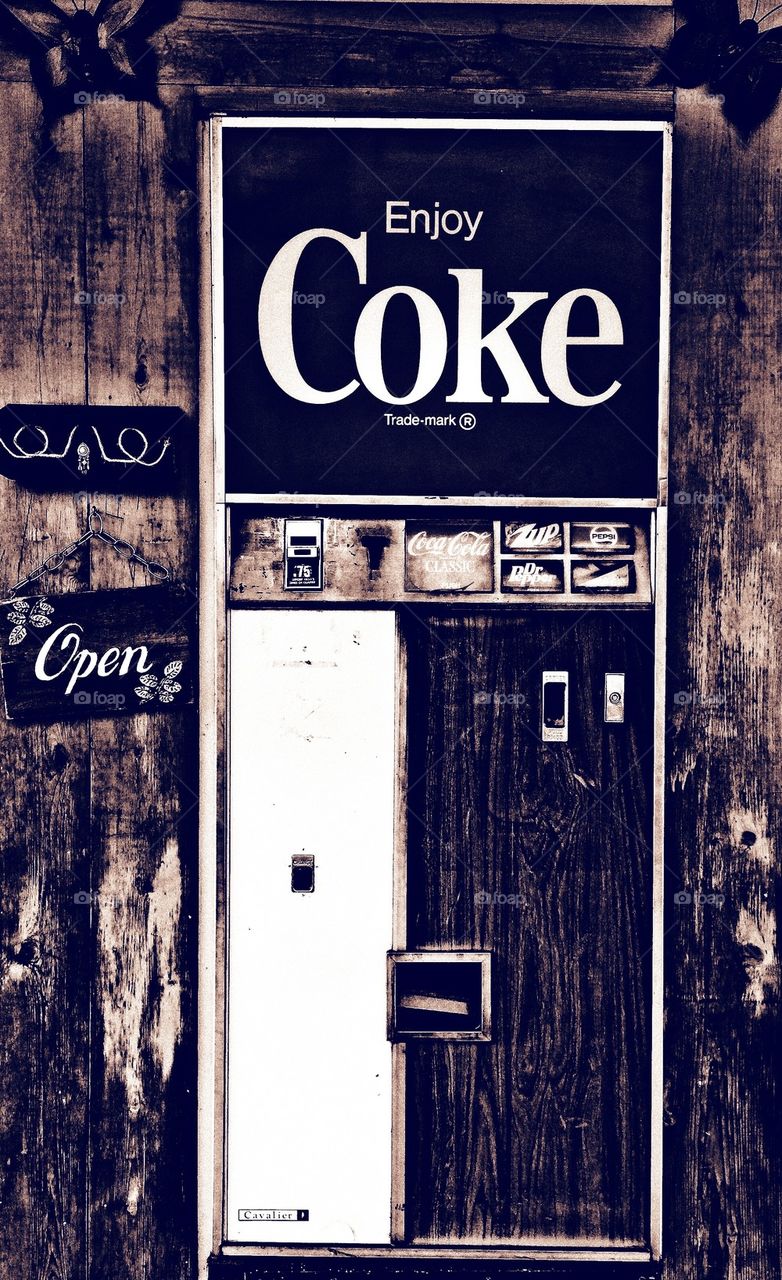 Classic coke machine