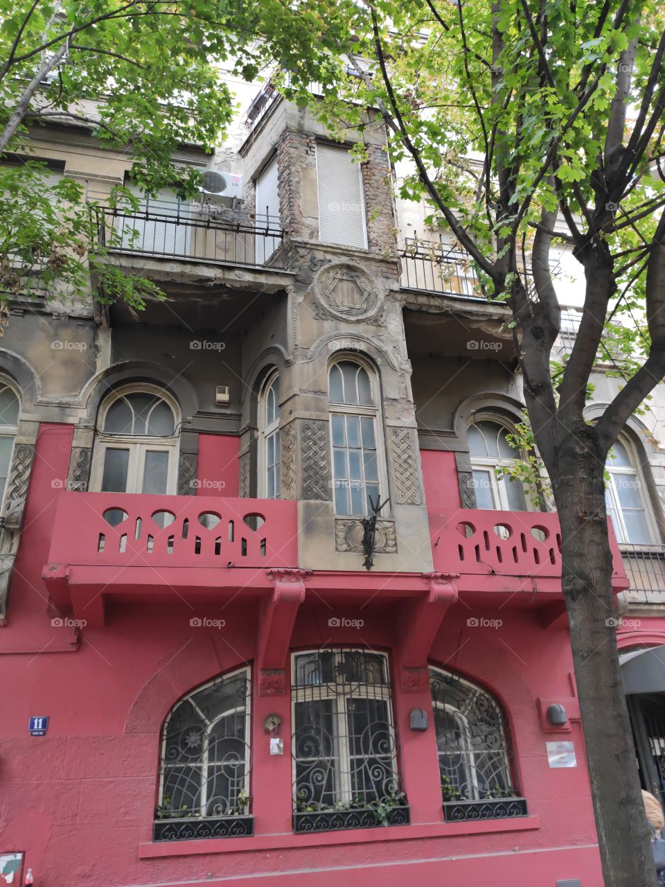 Nicely decorated balcony Belgrade Serbia