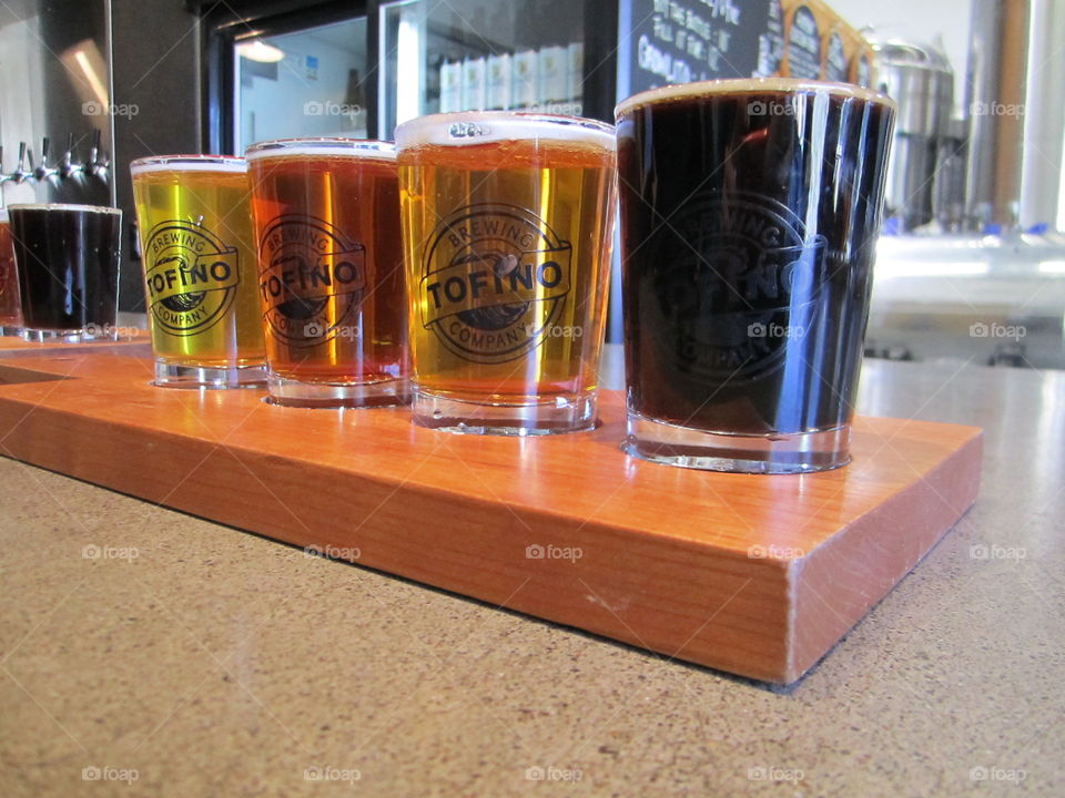 Tofino Brewery Sampler. Tasty little beers from the Tofino Brewery!