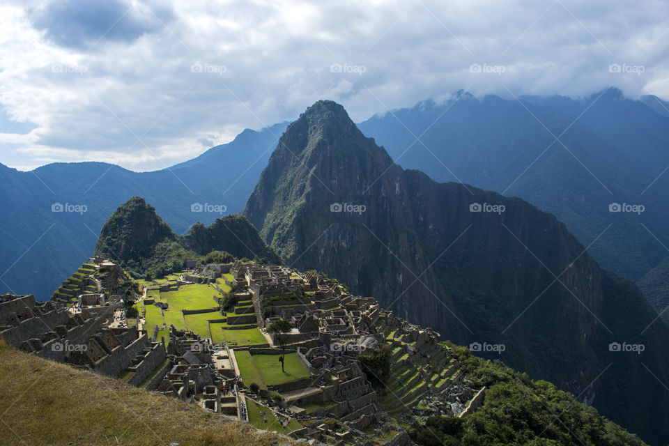 Top view of Machu Picchu