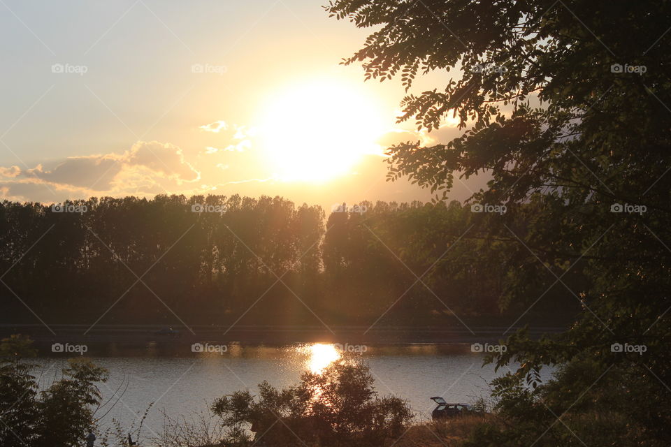 Sunset over the river!