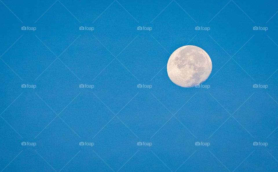 Moon landing by Apollo 11  50 th anniversary , I love moon on the blue background