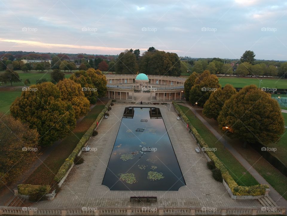 Eaton Park Norwich autumn dusk