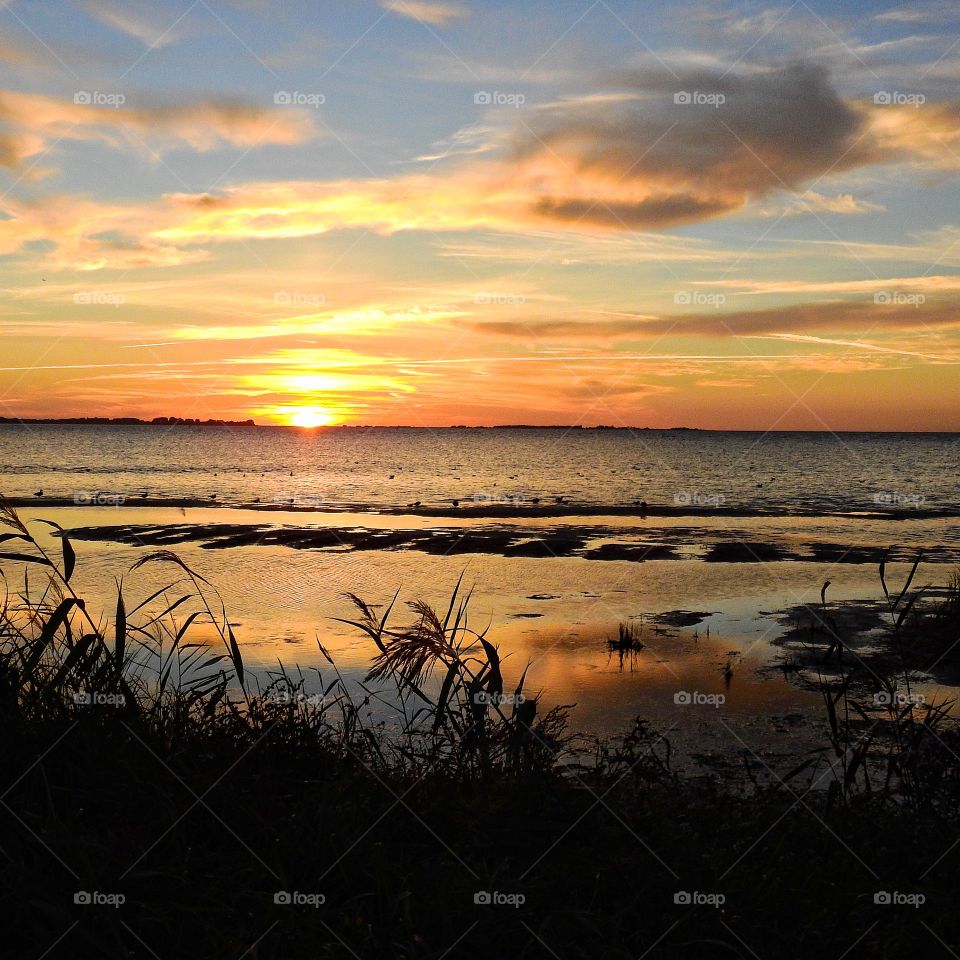 Sunset over Öresund