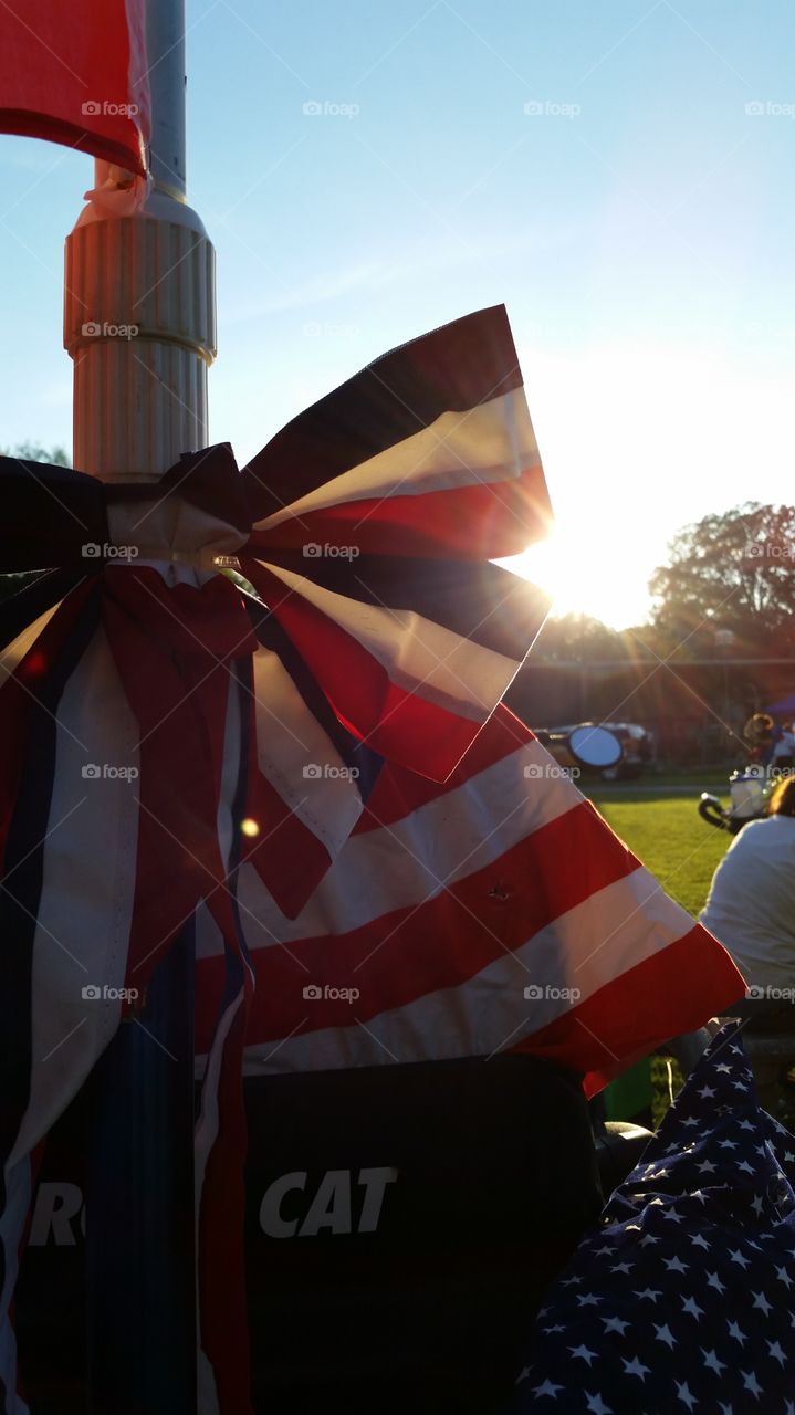 patriotic. patriotic flag bow