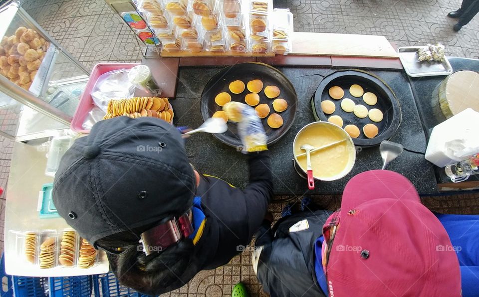 Roadside pancakes.