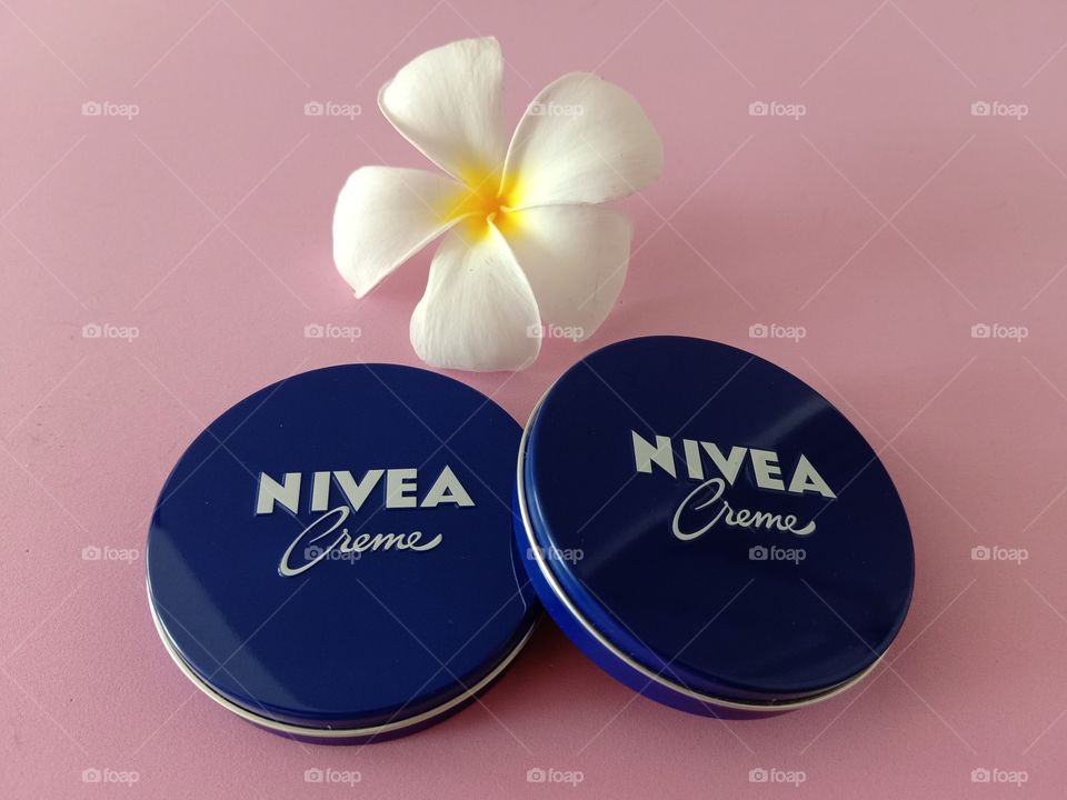 Beautiful Flower with NIVEA