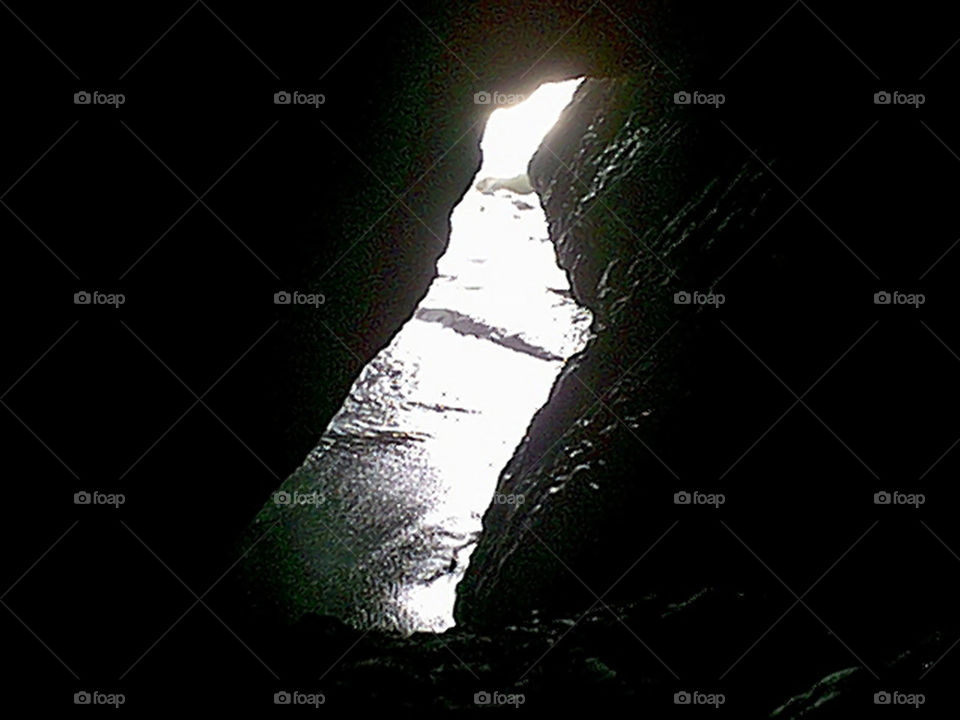 Dark cave-like area