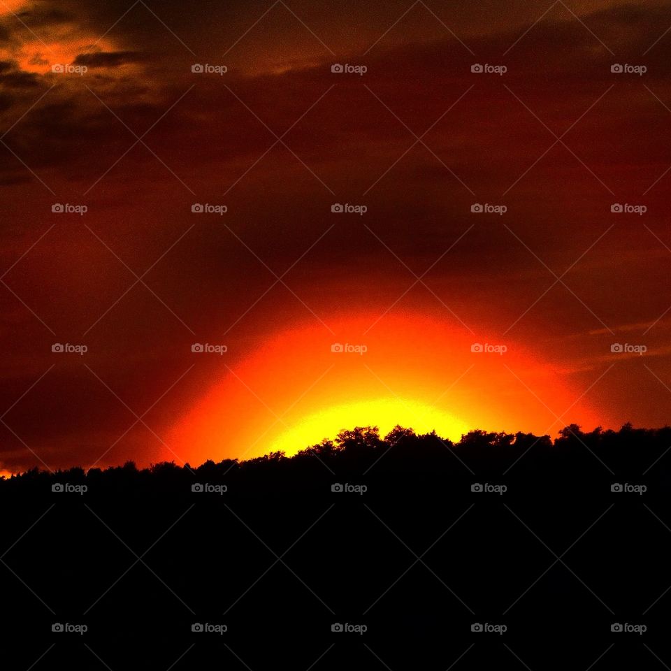red sunset 