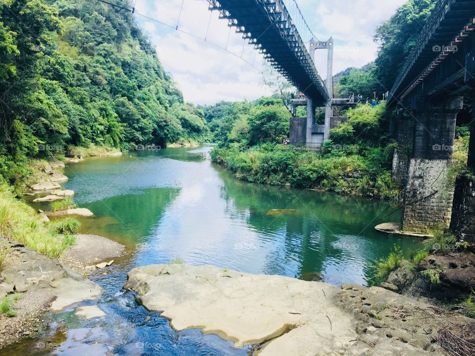 This photo was taken in Shifen District, Taiwan 🇹🇼 Natural Black and Virgin Forest 