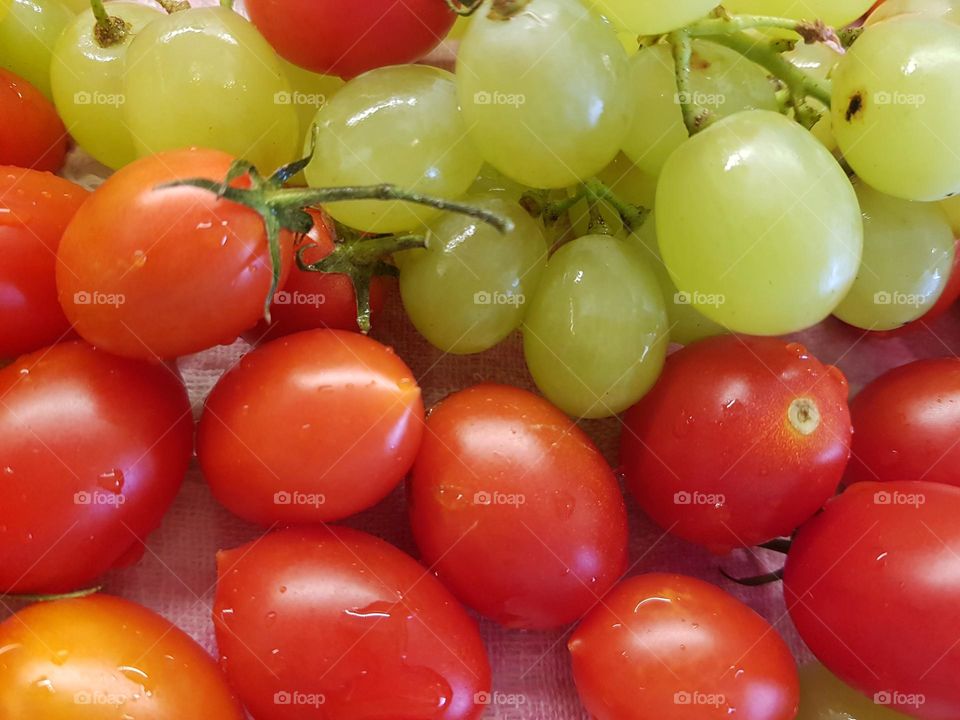 fresh fruit and vegetables