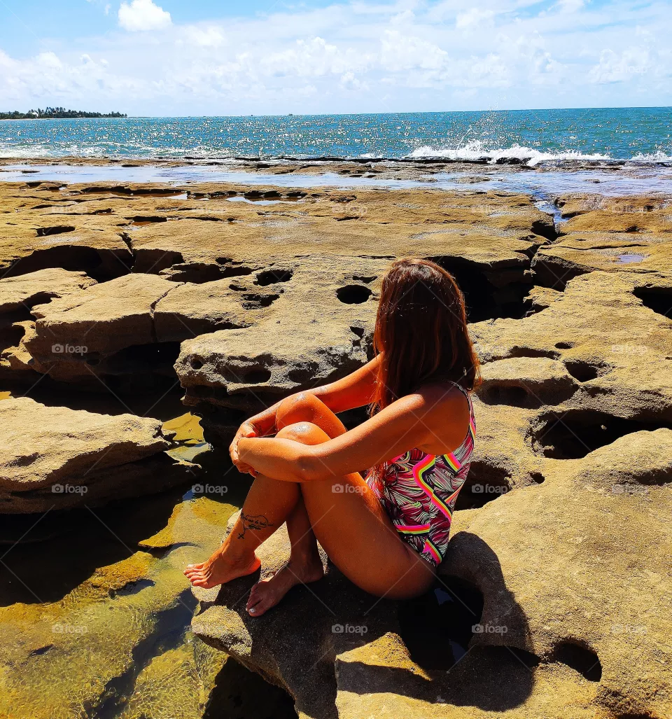 Woman in the Beach