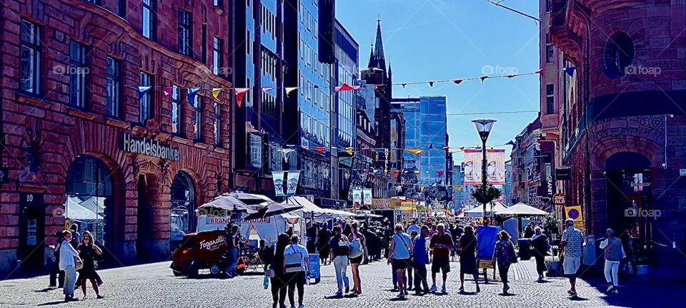 The large city of “Malmö” in “Sweden” by the “Baltic Sea” has industry,, open air markets and even a year round amusement park right in the center of town. 2023. Hypnotic Productions