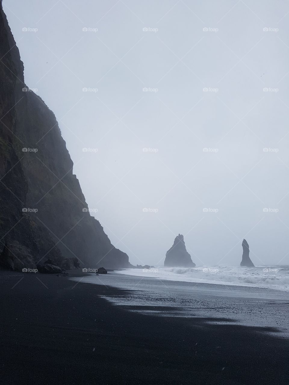 Reynisfjara black beach in Iceland