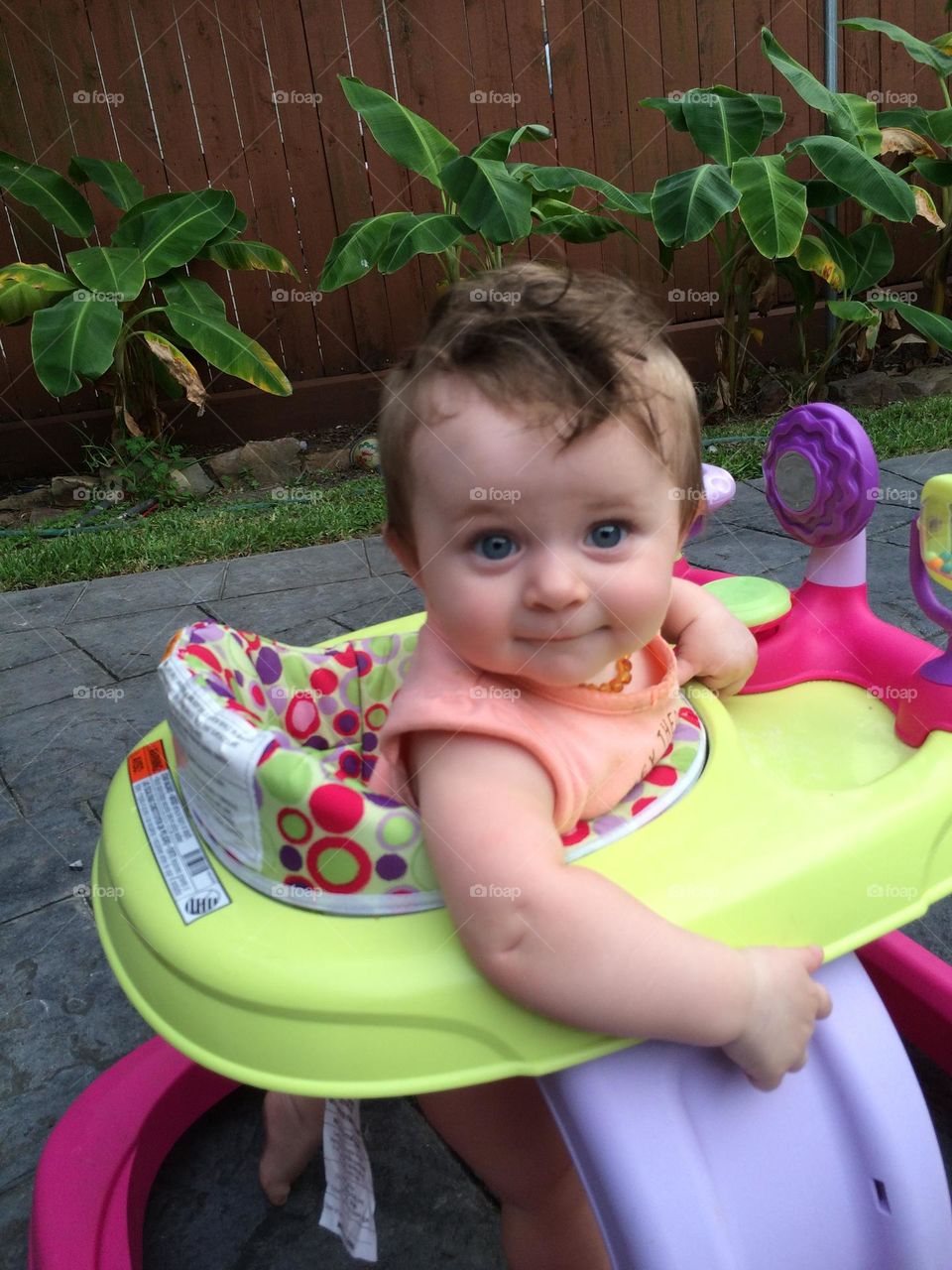 Posing for the camera. 