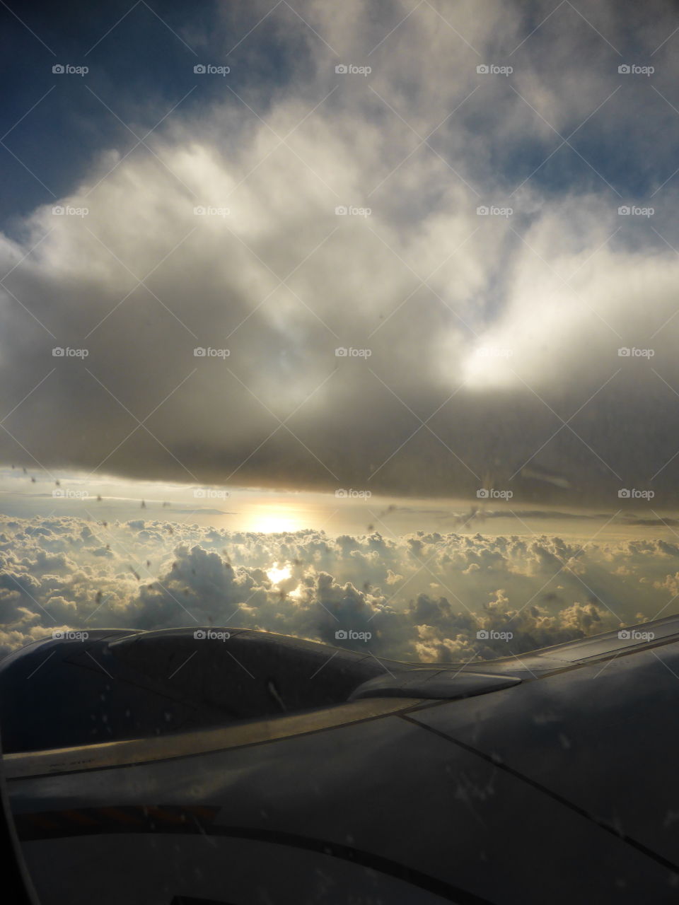 Sunset View from a plane 