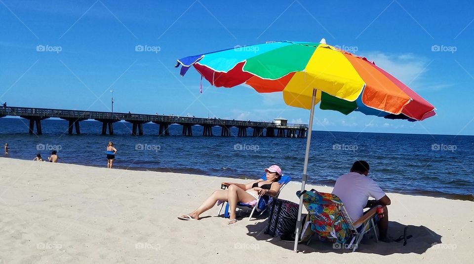 umbrella color beach