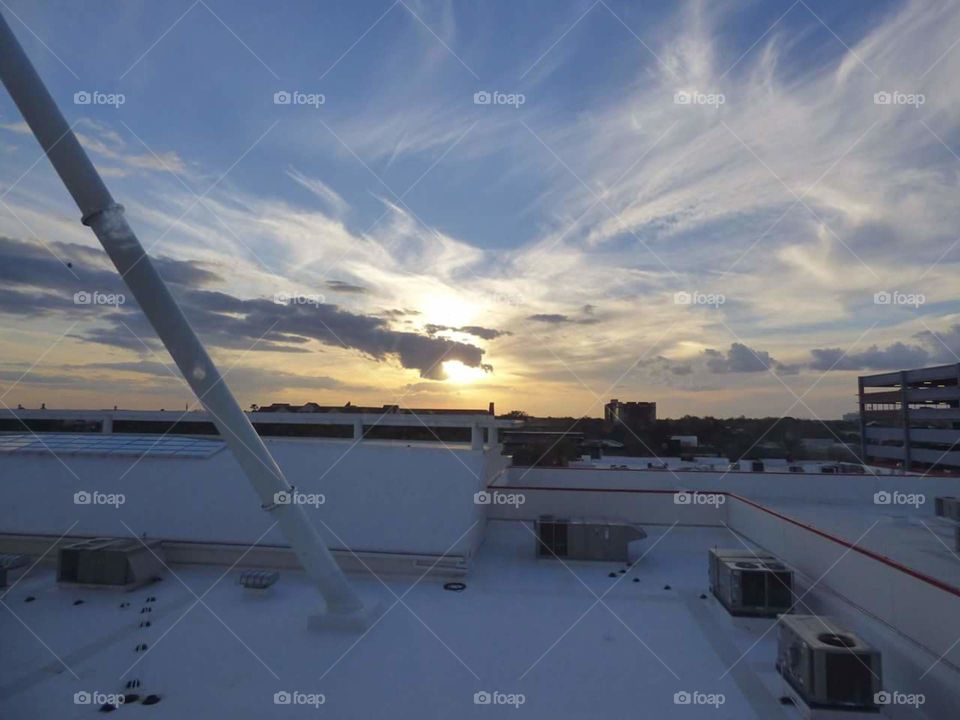 sunset from the Orlando Eye