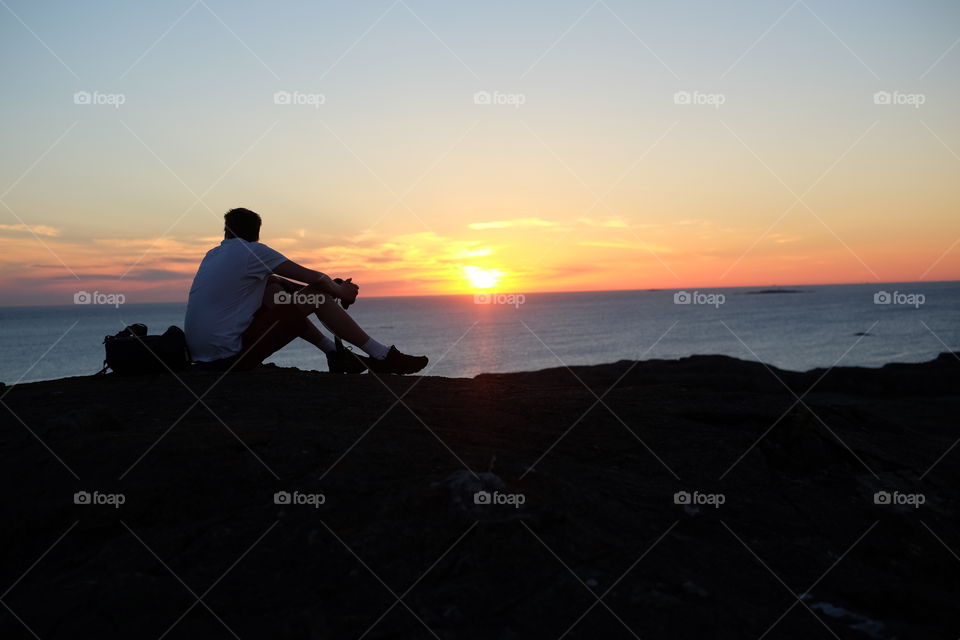 Sunset, Beach, Backlit, Water, Dawn