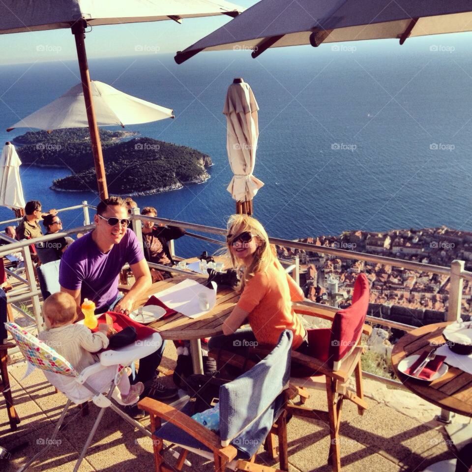 Lunch with a view in Croatia 