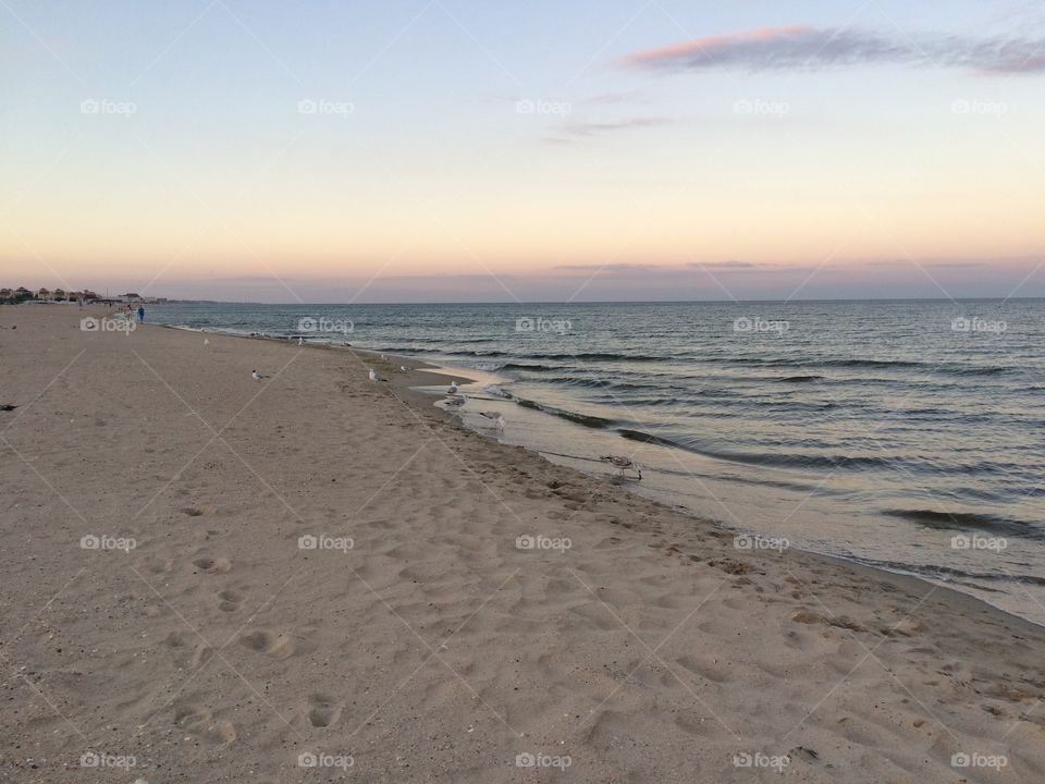 Sunset on a beach