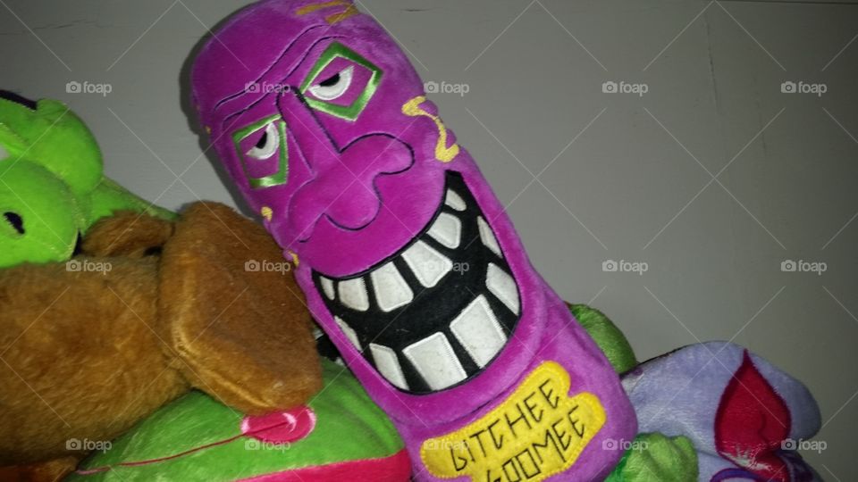 purple stuffed toy