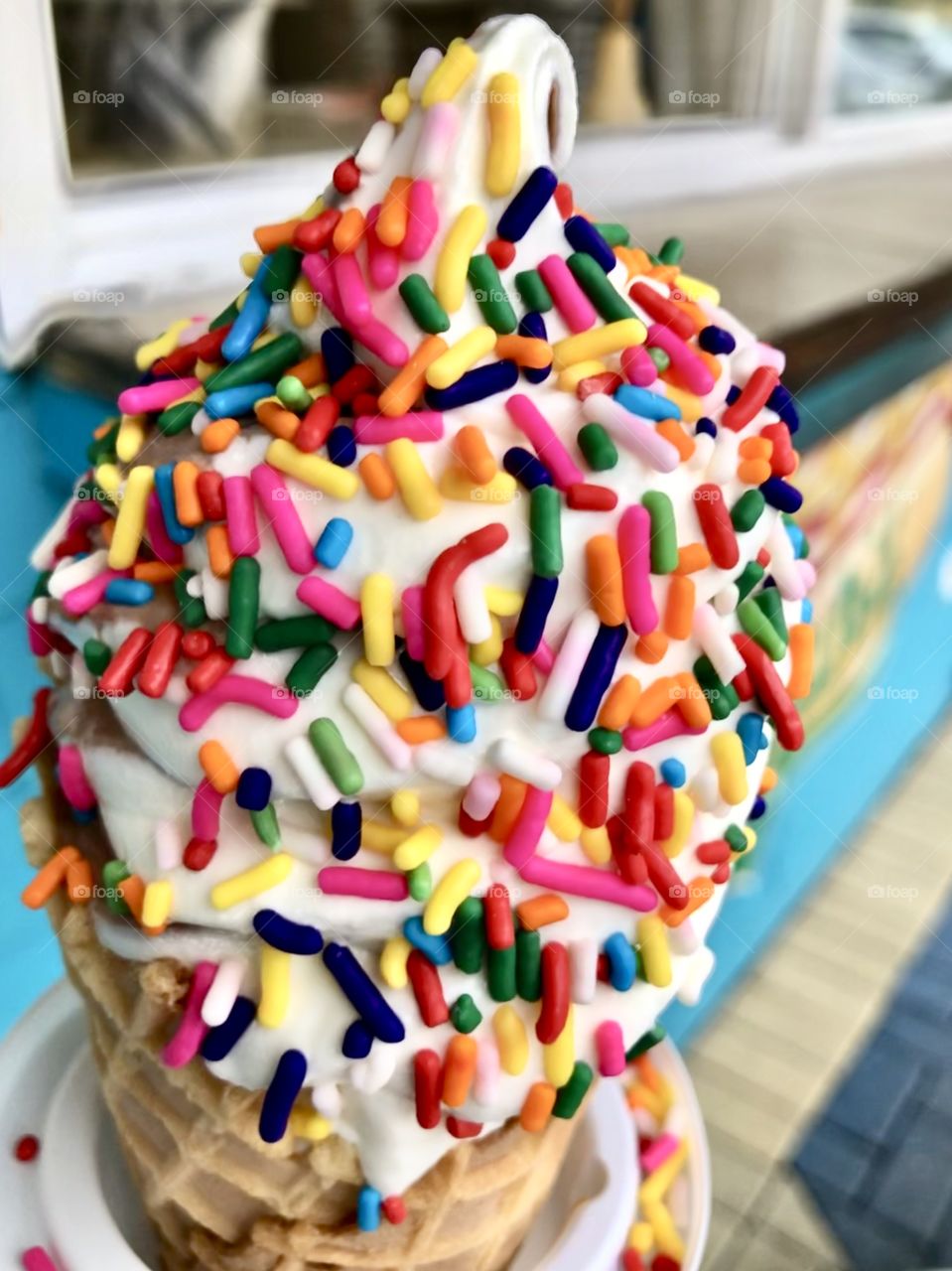 Sprinkle Ice Cream Cone