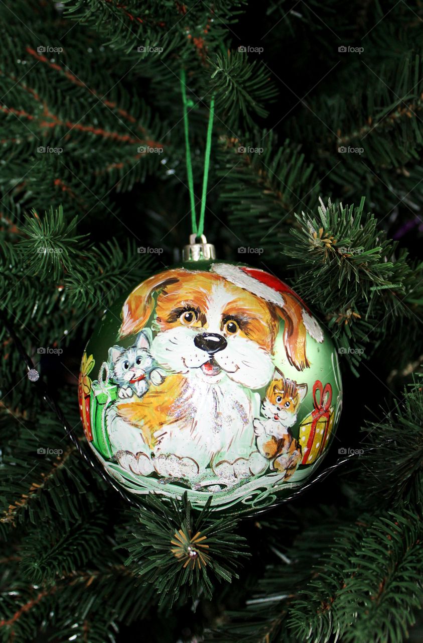 Personalized toy for christmas tree.