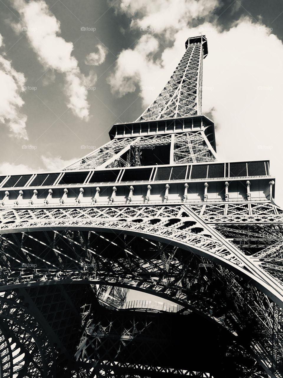 Monochrome Eiffel Tower