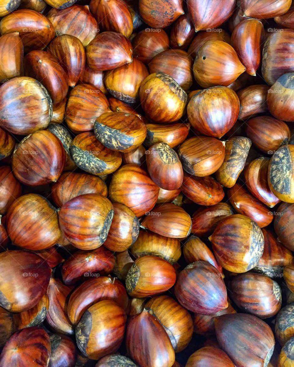 Full frame shot of chestnuts