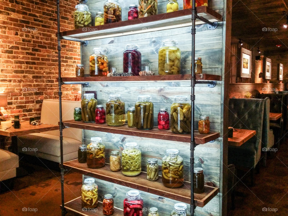 Jars in a Restaurant