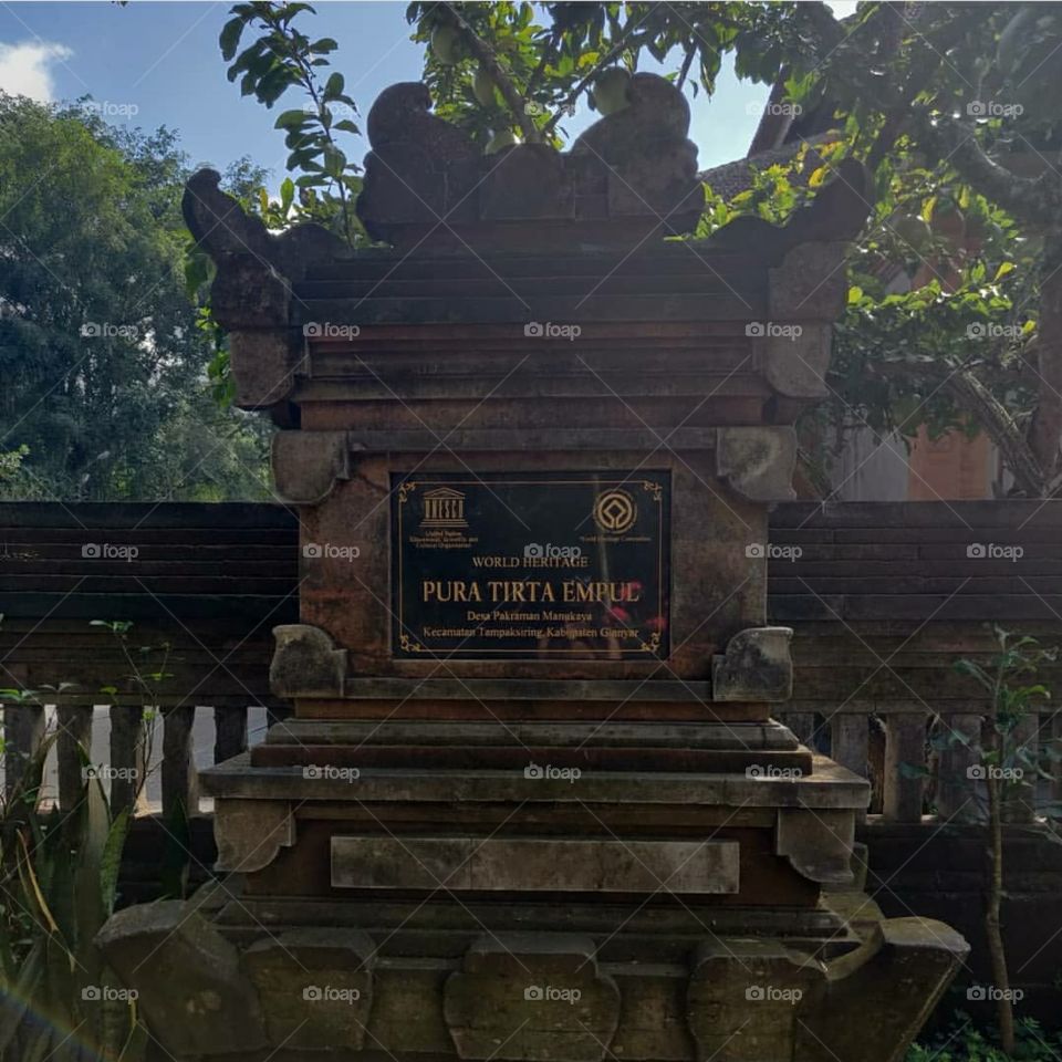 Tombstone on Memoir Bali