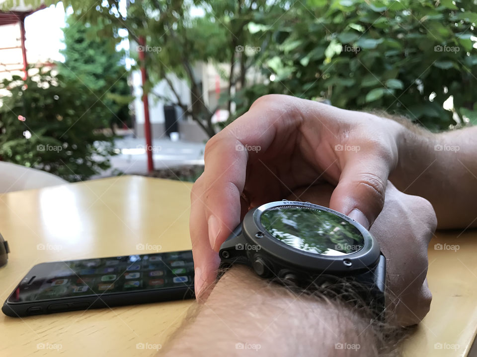 Using new smart watch 