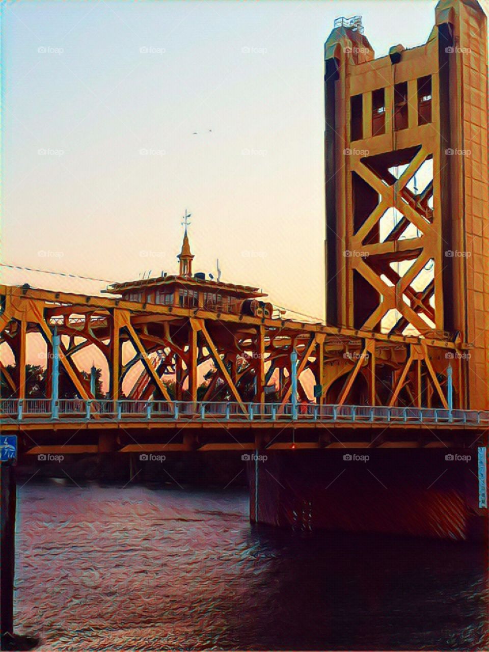 Gold Bridge Sacramento River California