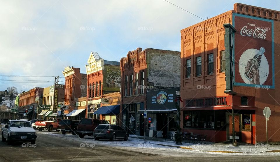 Sunset Small Town USA,  Livingston Montana