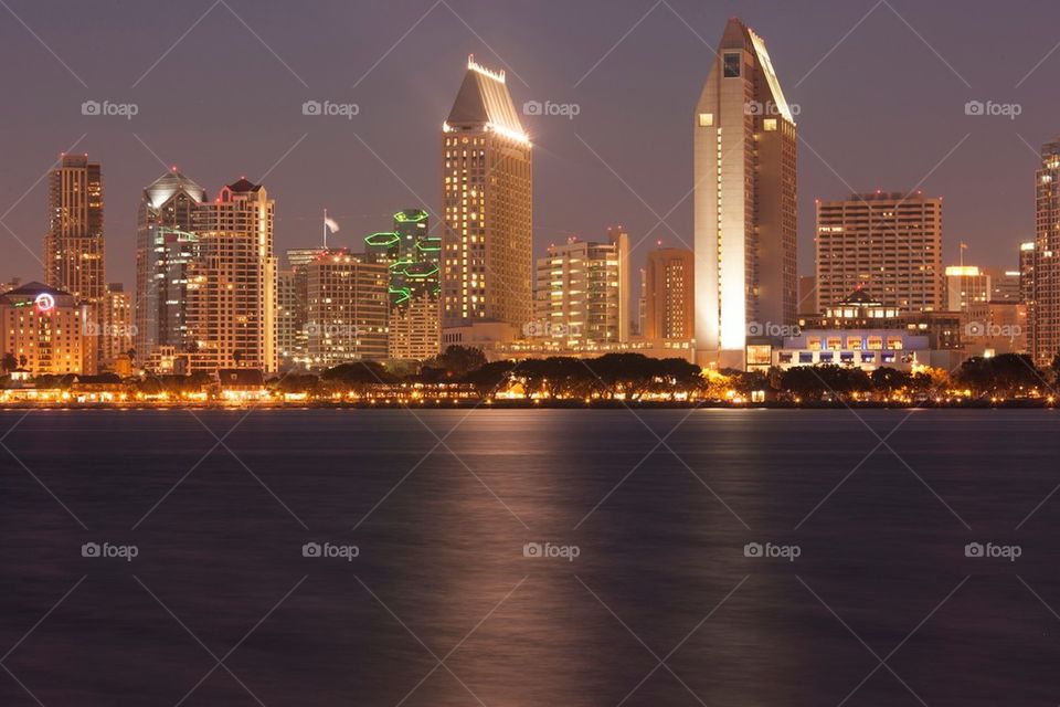 San Diego Skyline at Night