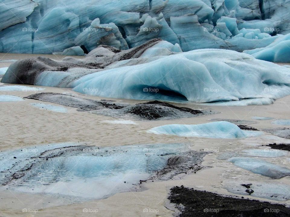 Melting glacier