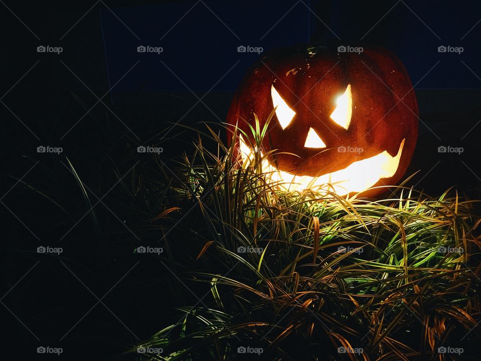 Spooky pumpkin for halloween
