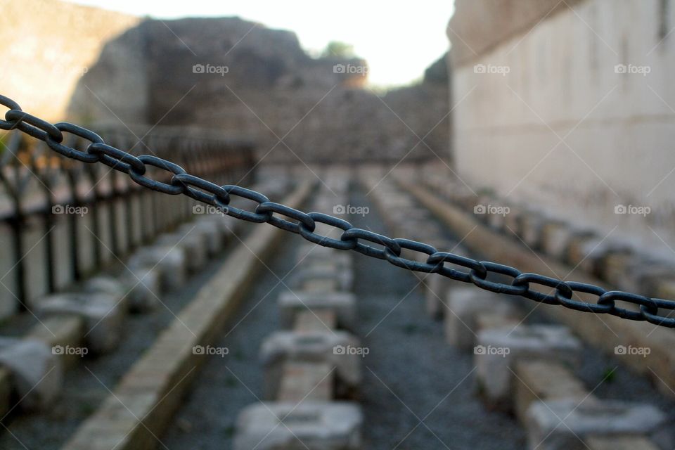 Closed archeological site