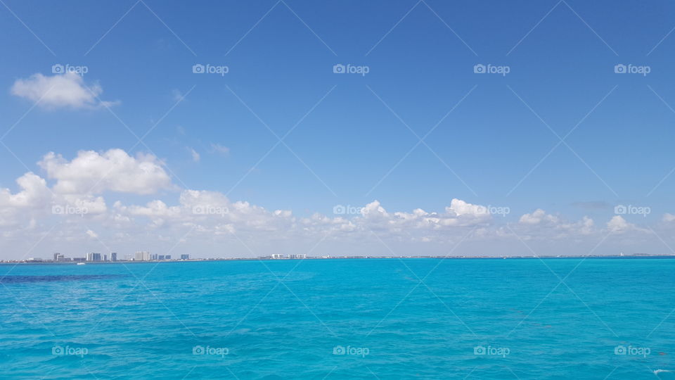 Cancun amazing ocean colors