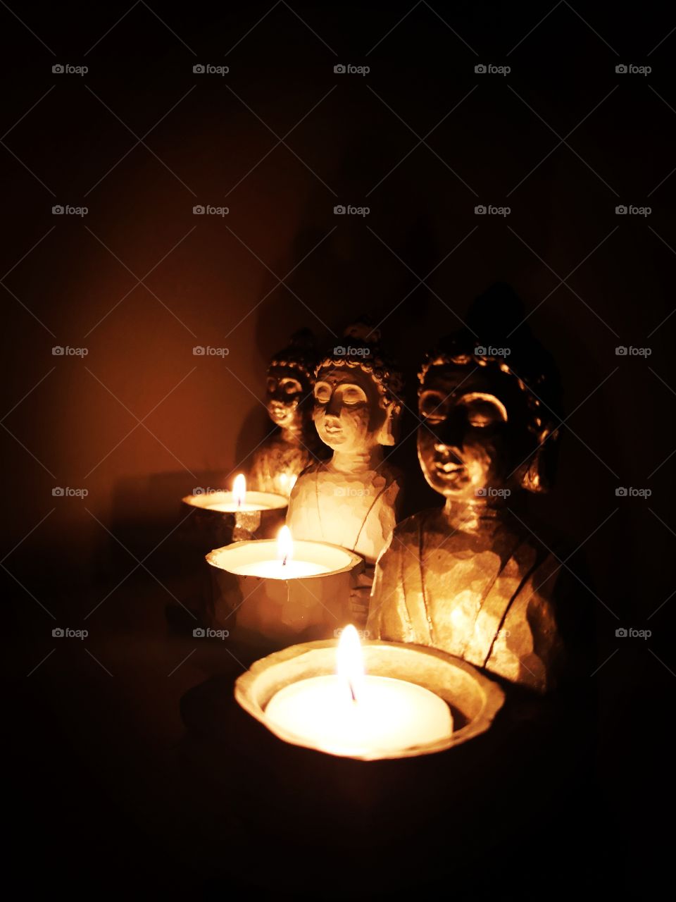 Buddha candles