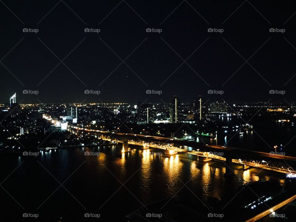 night at the riverside