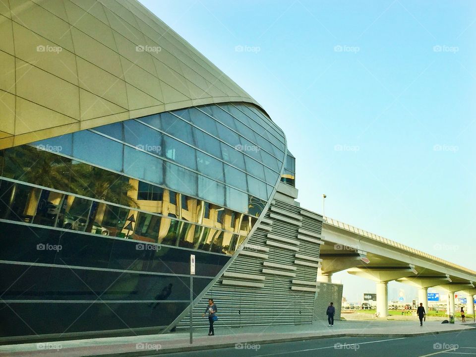 Dubai metro station 