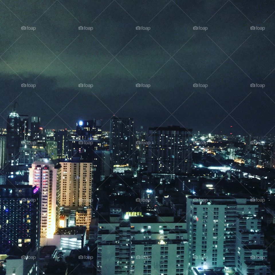 Bangkok skyline from the amari hotel November 2017