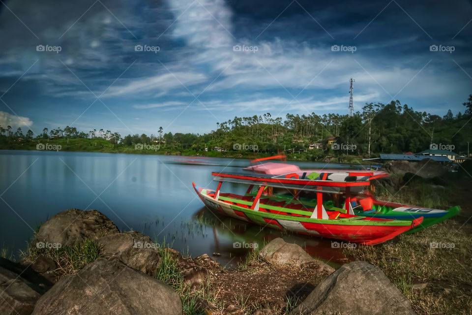 Setu Patenggang. lake in south Bandung Indonesia